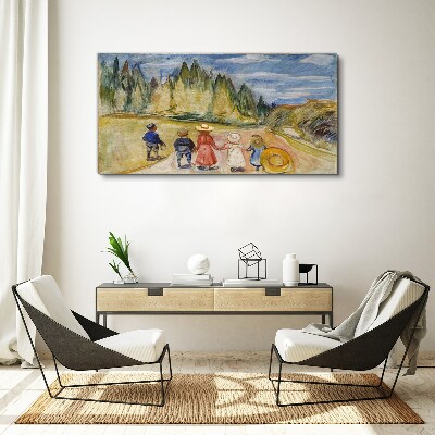 A walk among the trees Canvas wall art