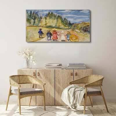 A walk among the trees Canvas wall art