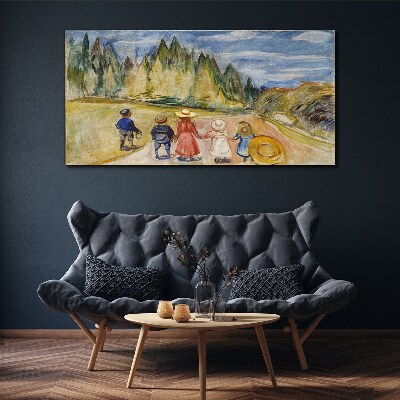 A walk among the trees Canvas wall art