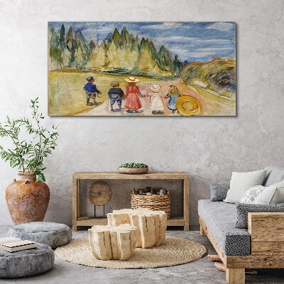 A walk among the trees Canvas wall art