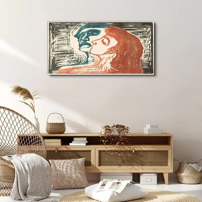 An intimate look at emotions Print on canvas