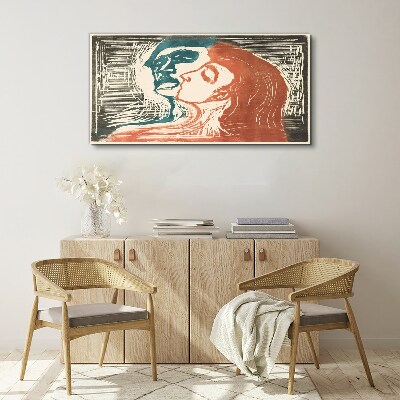 An intimate look at emotions Print on canvas