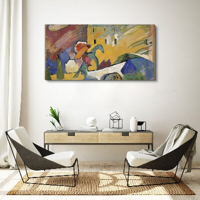 Movement and color in the landscape Canvas wall art