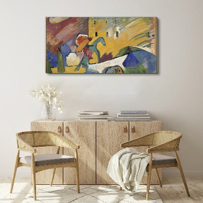 Movement and color in the landscape Canvas wall art