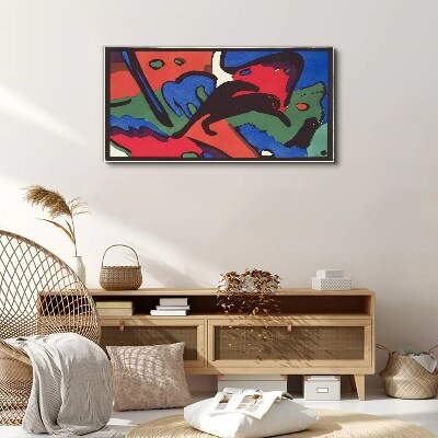 Abstract composition of colors Print on canvas