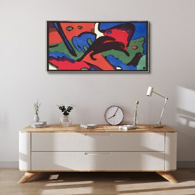 Abstract composition of colors Print on canvas