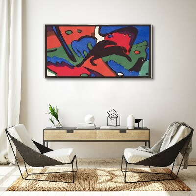 Abstract composition of colors Print on canvas