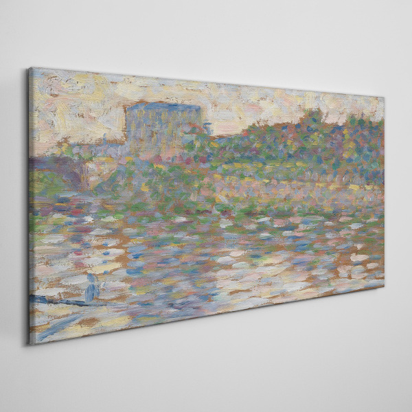 Reflections on the water Canvas wall art