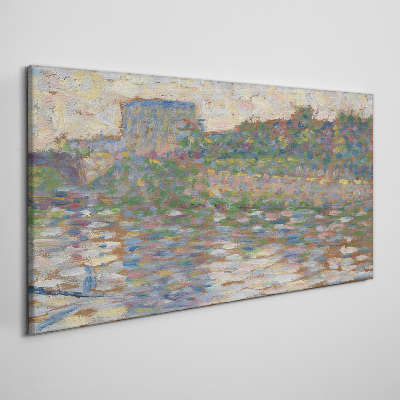 Reflections on the water Canvas wall art