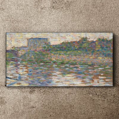 Reflections on the water Canvas wall art