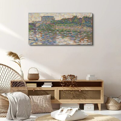 Reflections on the water Canvas wall art