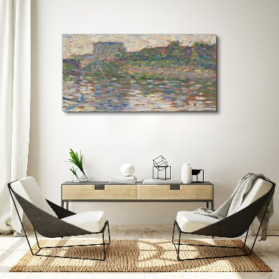 Reflections on the water Canvas wall art