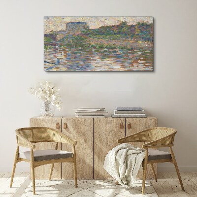 Reflections on the water Canvas wall art