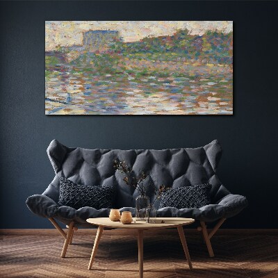 Reflections on the water Canvas wall art