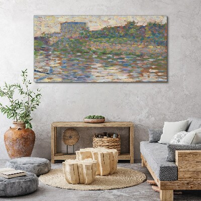 Reflections on the water Canvas wall art