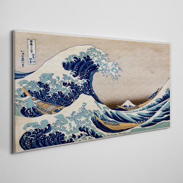 The Great Wave off Kanagawa Print on canvas