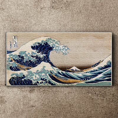 The Great Wave off Kanagawa Print on canvas