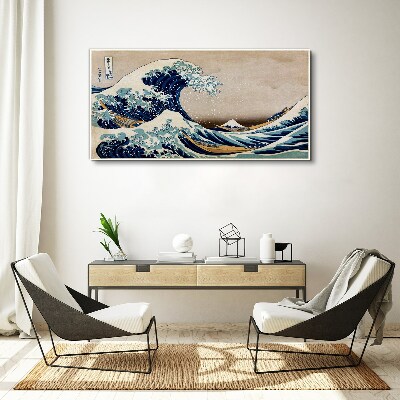 The Great Wave off Kanagawa Print on canvas