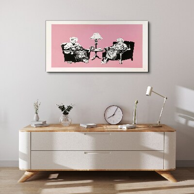 Grandmas in pink Print on canvas