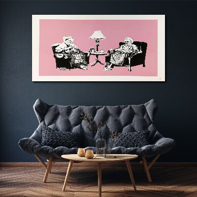 Grandmas in pink Print on canvas