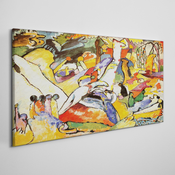 The colorful chaos of life Print on canvas