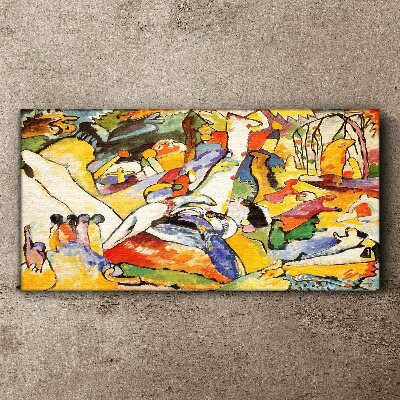 The colorful chaos of life Print on canvas