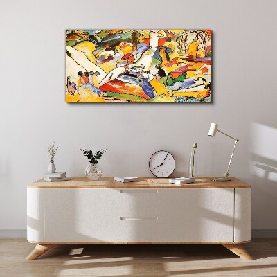The colorful chaos of life Print on canvas