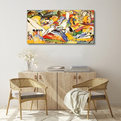 The colorful chaos of life Print on canvas