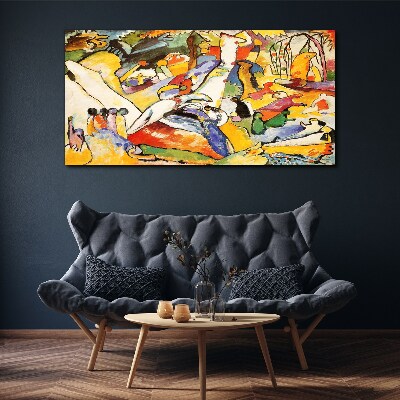 The colorful chaos of life Print on canvas