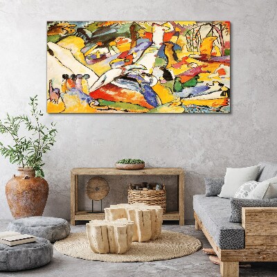 The colorful chaos of life Print on canvas