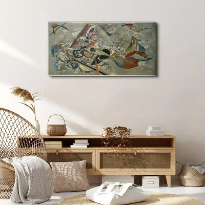 Abstract landscape of colors Print on canvas