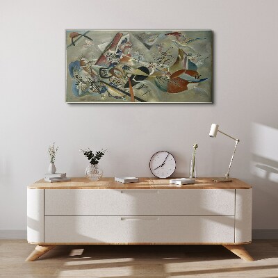 Abstract landscape of colors Print on canvas