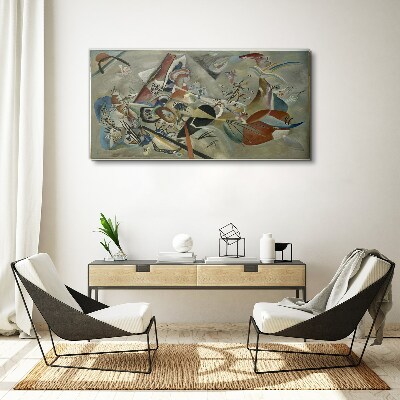 Abstract landscape of colors Print on canvas