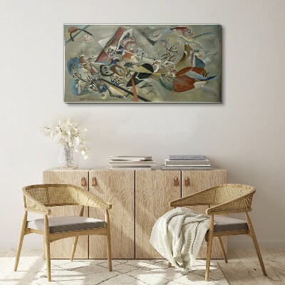 Abstract landscape of colors Print on canvas
