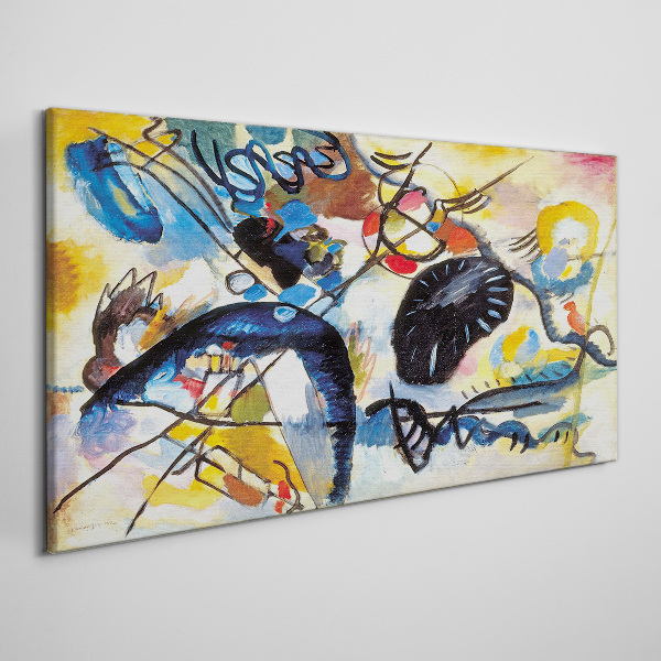 Abstract landscape of colors Print on canvas
