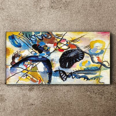 Abstract landscape of colors Print on canvas