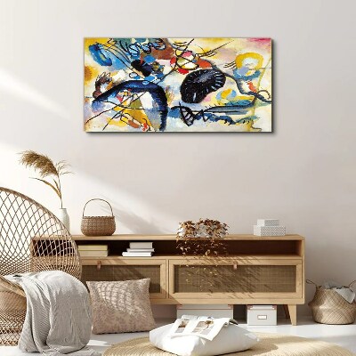 Abstract landscape of colors Print on canvas