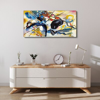 Abstract landscape of colors Print on canvas