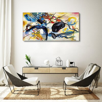 Abstract landscape of colors Print on canvas