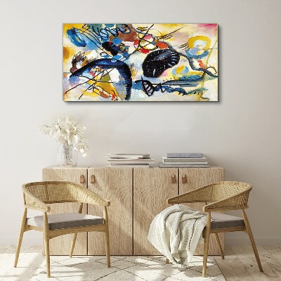 Abstract landscape of colors Print on canvas