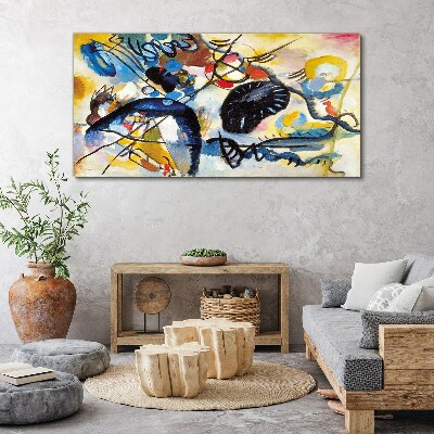 Abstract landscape of colors Print on canvas