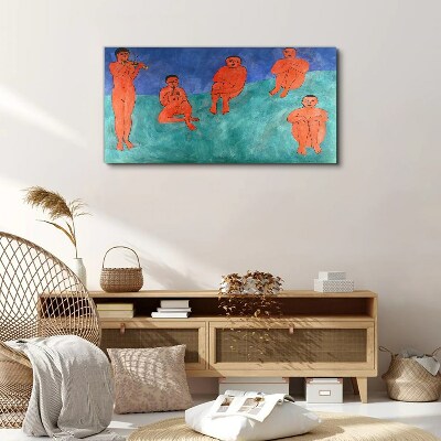Musical meeting in color Canvas wall art