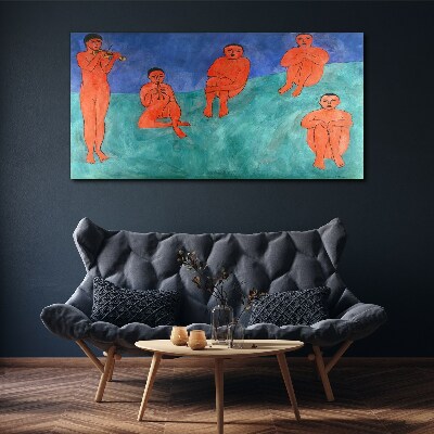 Musical meeting in color Canvas wall art