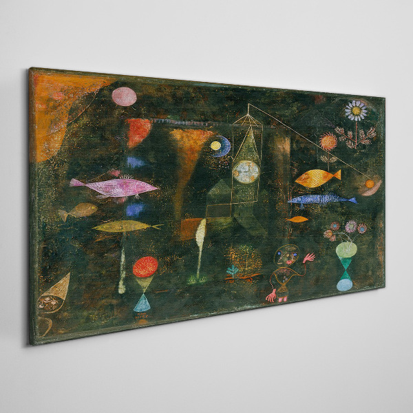 The fantasy world of underwater creatures Print on canvas