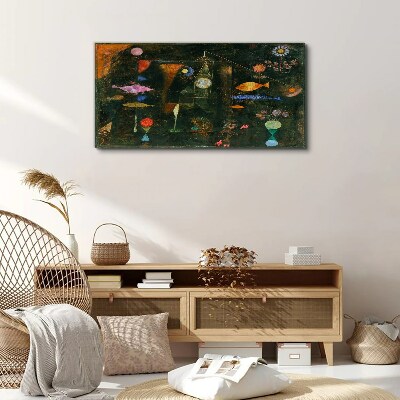 The fantasy world of underwater creatures Print on canvas