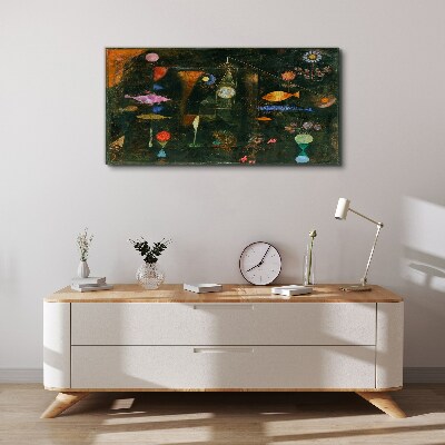 The fantasy world of underwater creatures Print on canvas