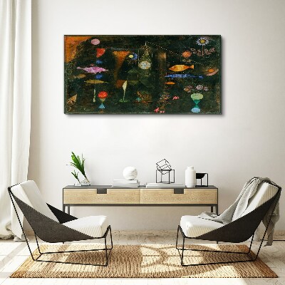 The fantasy world of underwater creatures Print on canvas