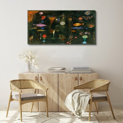 The fantasy world of underwater creatures Print on canvas