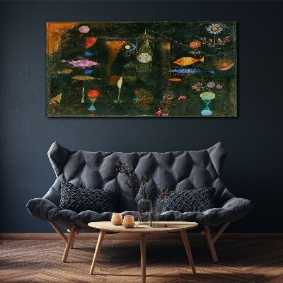 The fantasy world of underwater creatures Print on canvas