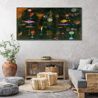 The fantasy world of underwater creatures Print on canvas